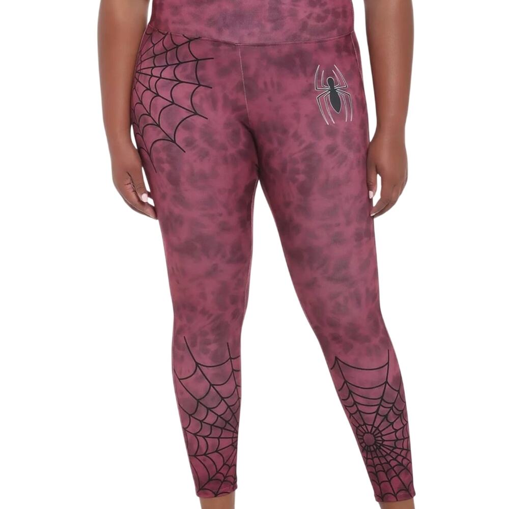 Her Universe SpiderMan Tie Dye Leggings Plus Size 3 NWT Factory Sealed Marvel